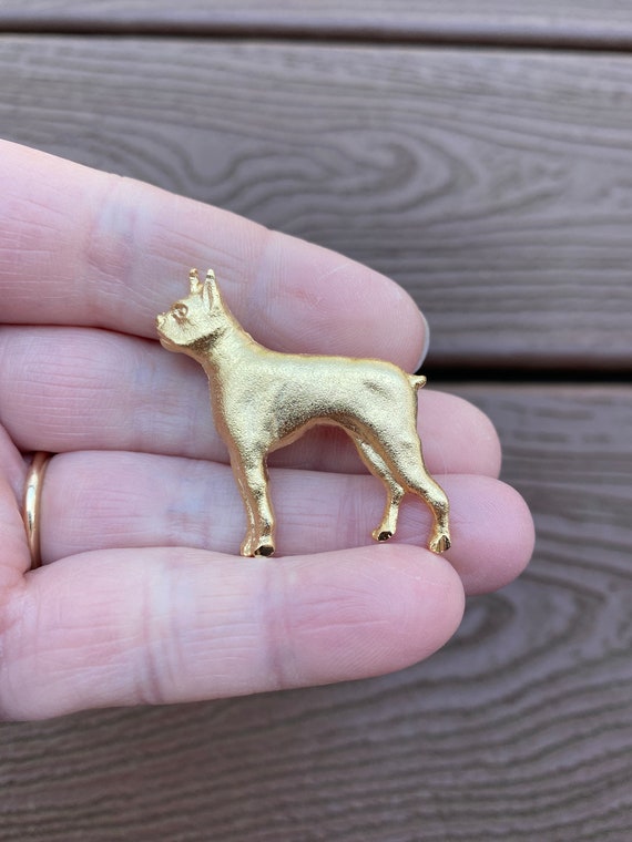 Dog Pendant Necklace - Boxer Ears Up | DoggyTopia | DoggyTopia
