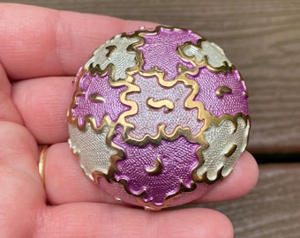 【ビンテージ】 マイケルミショーWater Lilies ブローチ Vintage Jewelry Gorgeous Michael Michaud Water Lilies Lily Pad