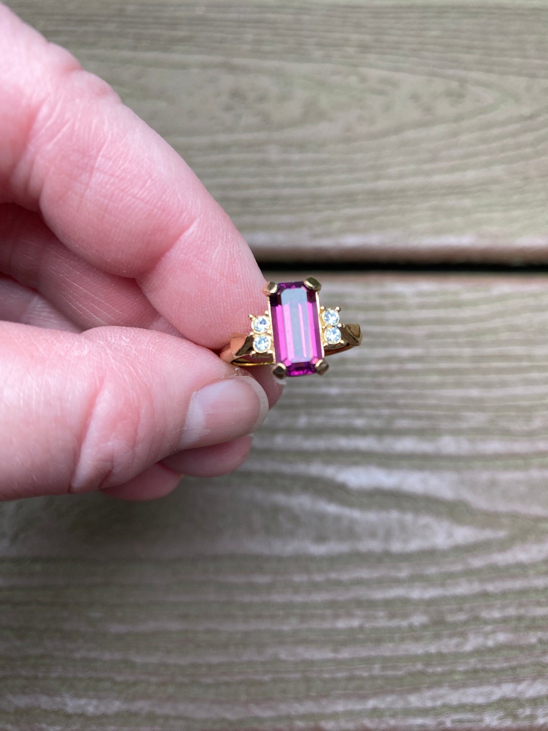 Vintage Jewelry Signed Avon Beautiful 1970s New Old Stock Purple ...