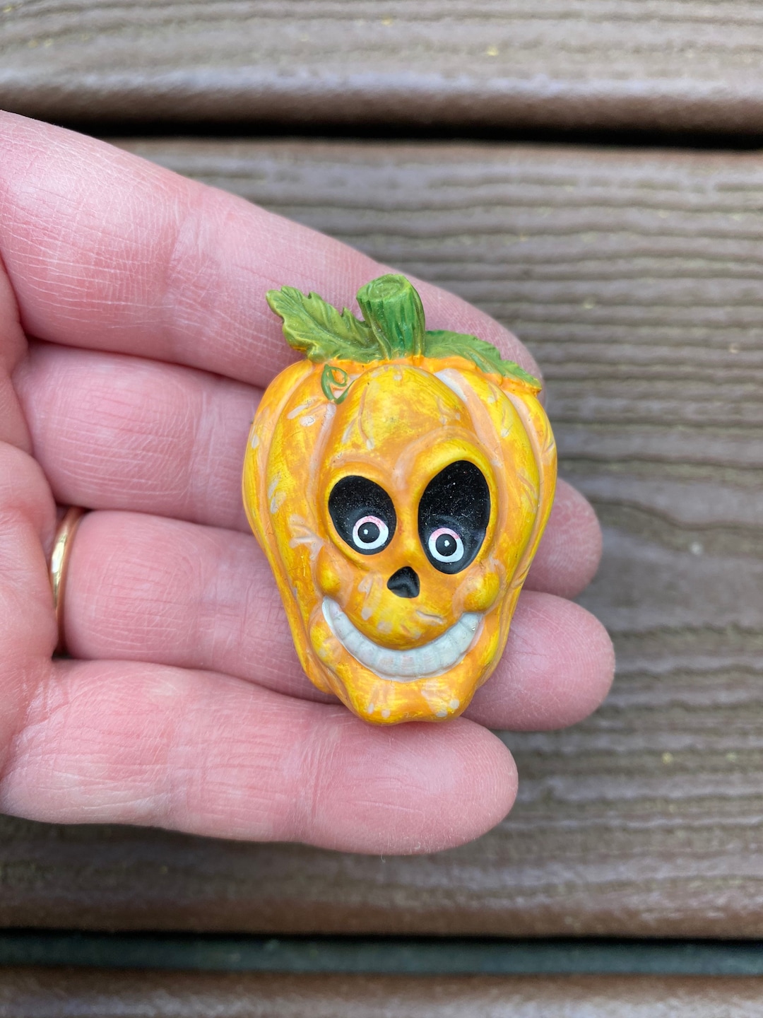 Vintage Jewelry Creepy Jack O’lantern Pumpkin Halloween Pin Brooch - Etsy