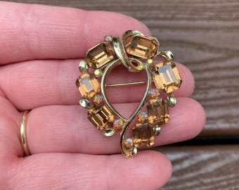 Grande Broche Vintage Signée Catherine Popesco - Motif Fruits Pommes - France