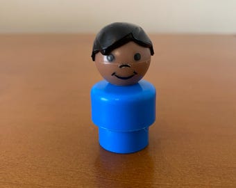 Figuras Little People de Fisher-Price, afroamericanas, negras, azules, para niños