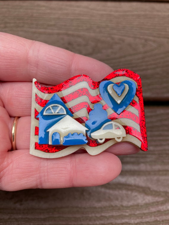 Vintage Lucinda Patriotic Pin Designs By Lucinda Pins… Gem