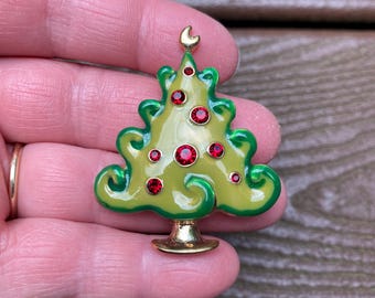 ICE クリスマスツリーブローチ　ビンテージ　Eisenberg　クリスマスピン ICE クリスマスツリーブローチ ビンテージ Eisenberg クリスマスピン