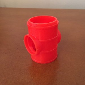 Vintage Fisher-Price Little People Red Barrel for Sesame Street Clubhouse