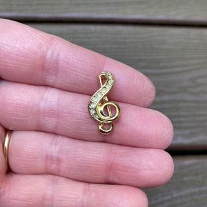 Broche Cle de Sol Piano - Treble Clef Piano Brooch