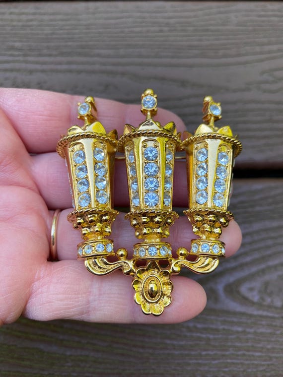 Vintage Jewelry Signed KJL Kenneth Jay Lane Gorgeous Gold Tone and