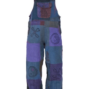 Children patchwork dungarees image 6