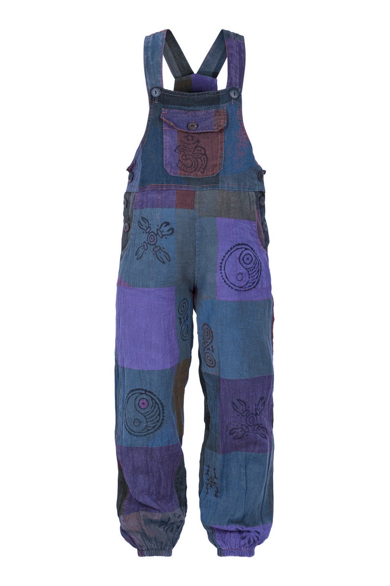 Children patchwork dungarees image 6