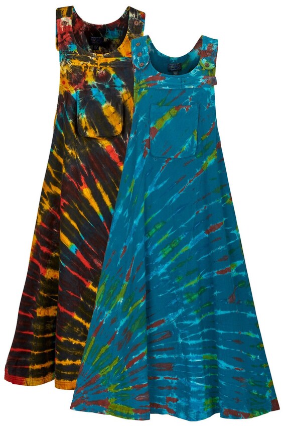 Rainbow overall dress hotsell