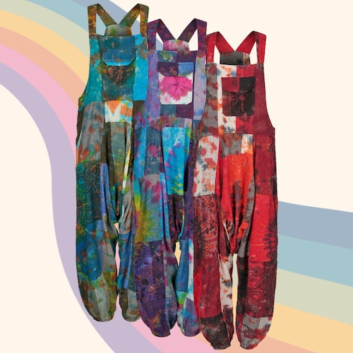 patchwork dungarees pattern