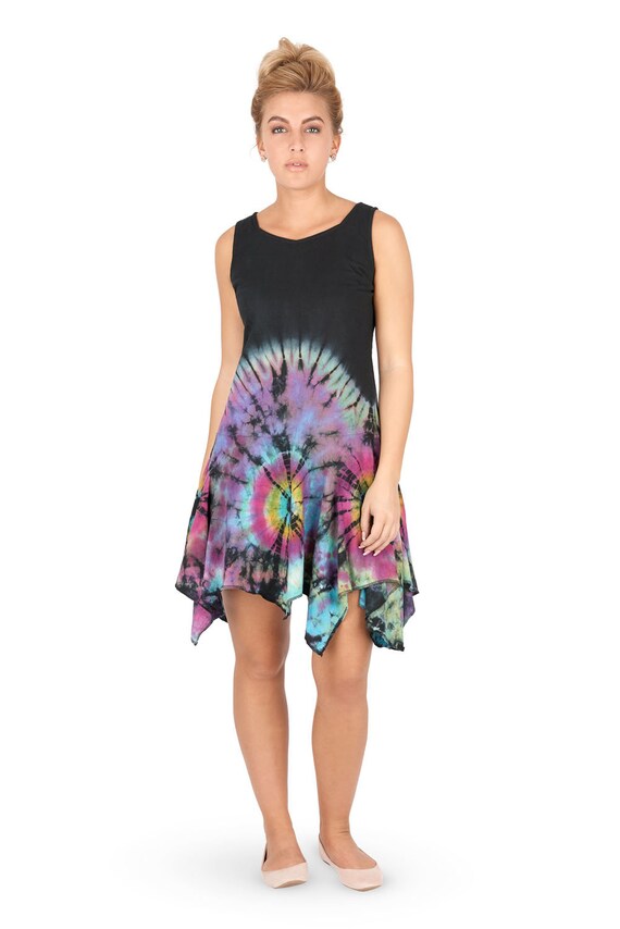 tie dye dress hippie