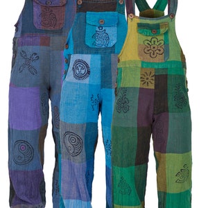 Children patchwork dungarees image 2