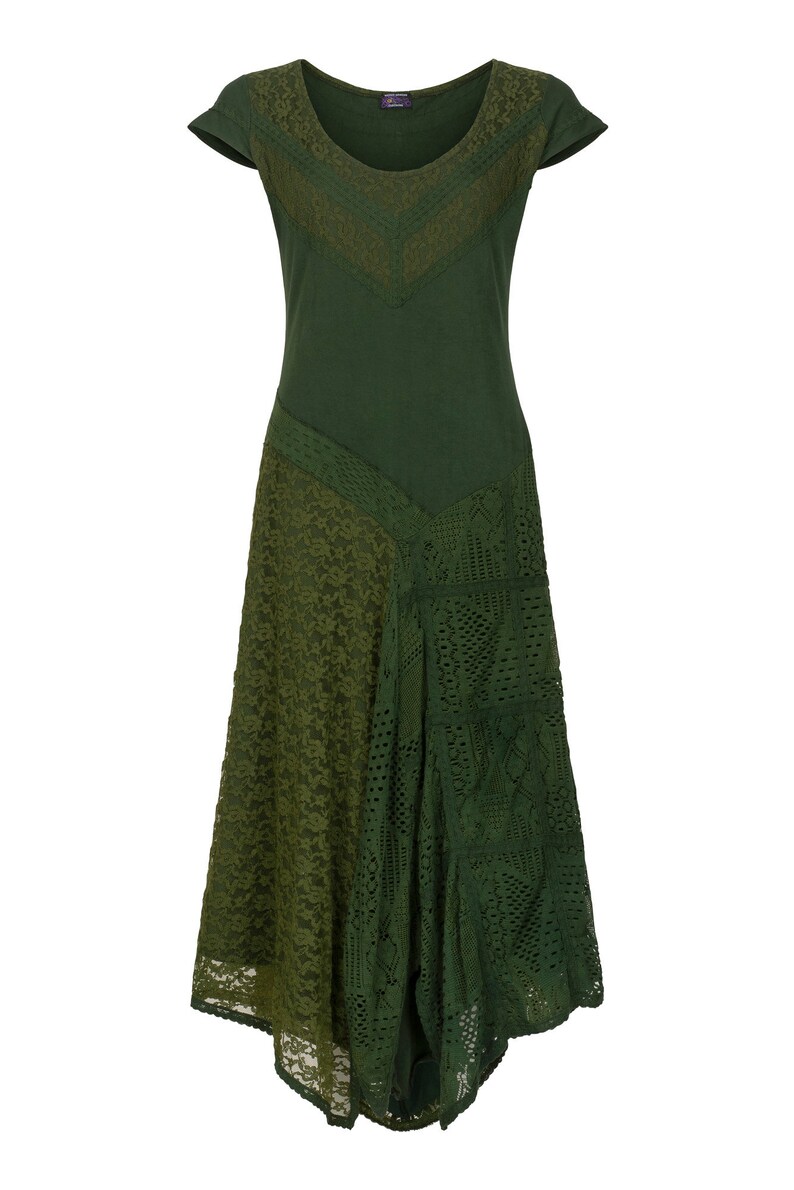 New Cap Sleeve Lace and Crochet Pixie Dress FLATTERING City Etsy UK