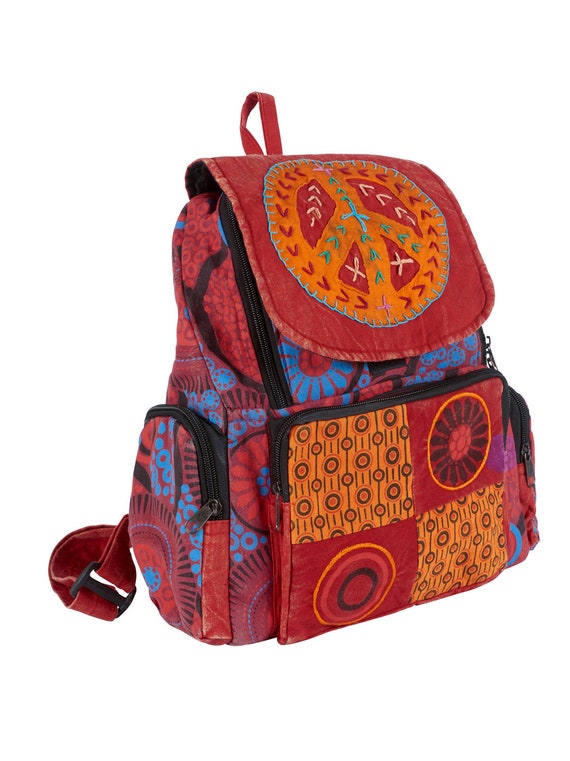 Colourful Patchwork Backpack - Etsy