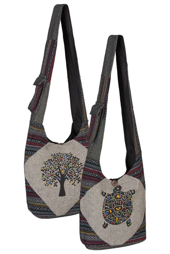 Patchwork Gheri Cotton Hippie Bag Etsy