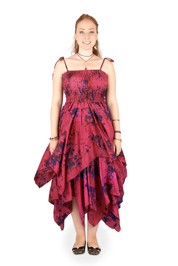 andrea handkerchief hem lace dress