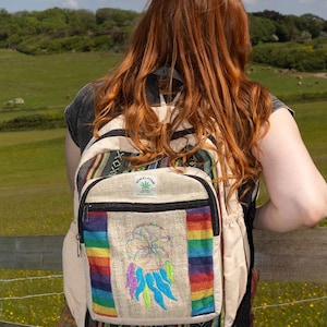 Himalayan hemp hippie backpack