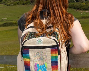 Himalayan hemp hippie backpack