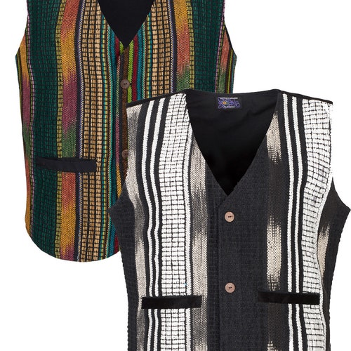 Mens Woven Cotton Waistcoat up to PLUS Size Etsy UK