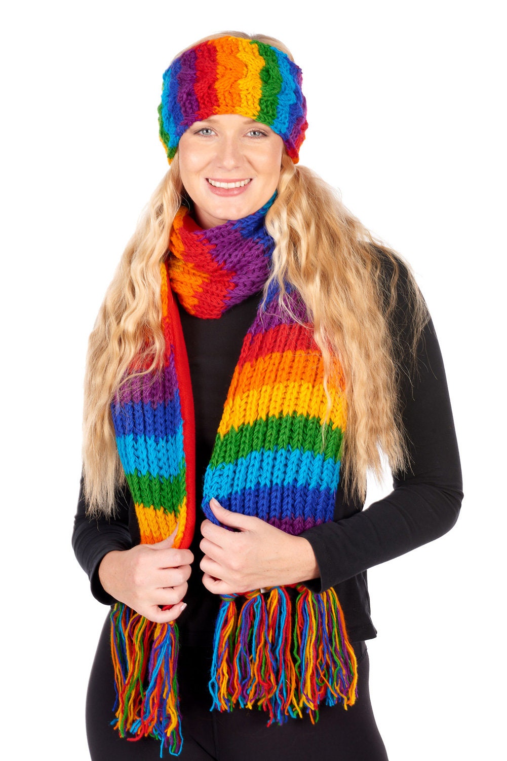 小物 90s OLD GAP Rainbow Knit Muffler. 大人気 90s Muffler. Knit Rainbow GAP OLD 小物 - 小物