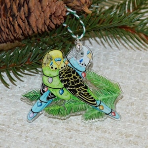 Budgie christmas tree decoration clearance