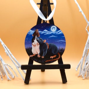 Ratten Freunde Acryl Charm Dekoration, Hängende Ratten Dekoration, Geschenk für Ratten Liebhaber und Besitzer