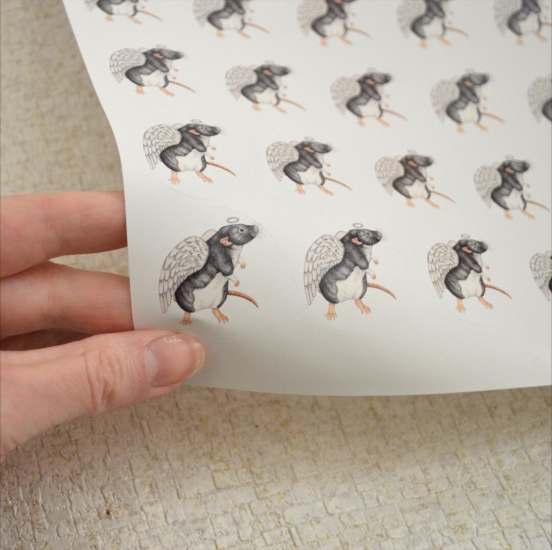 Range Rats Sticker Angel Rats Sticker Sheet, 35 Stickers on an A4 Sheet - Etsy
