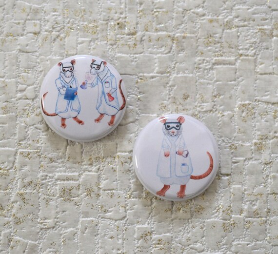 Lab Rats Button Badges Science Badges Research Badge Vet - Etsy UK
