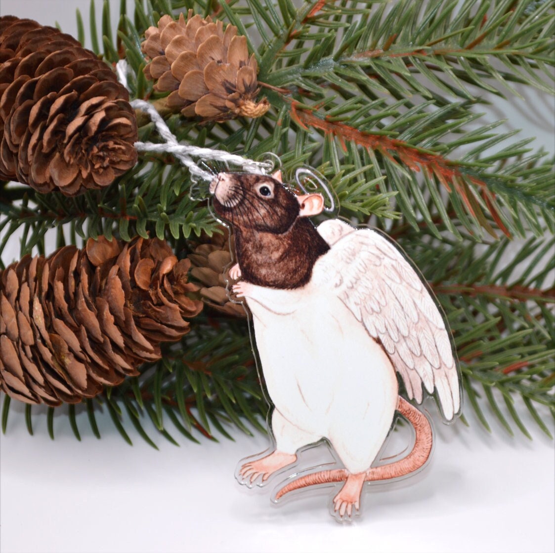 Angel Rat Decoration, Festive Angel Rat, or Rat Memorial