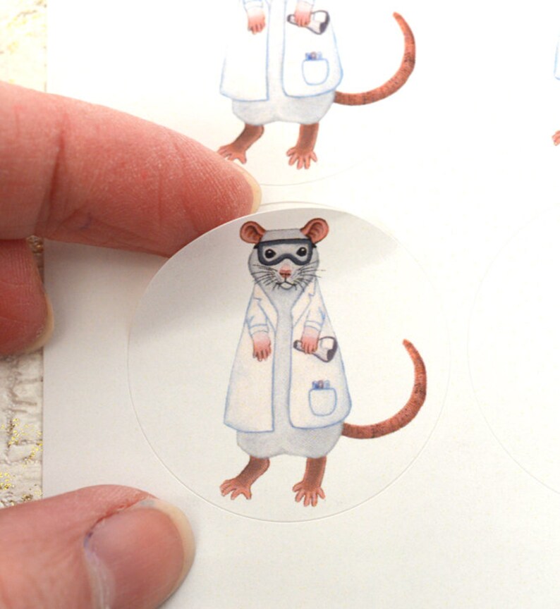 Lab Rats Stickers Lab Rat Sticker Sheet, 35 Lab Rats Stickers, Scientist Stickers ...