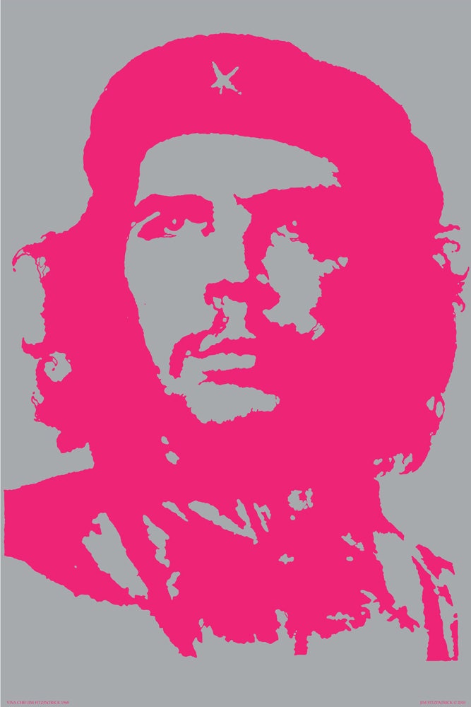 Vintage 90s Che Guevara Rebel Revolutionist Icon Hand Print T 