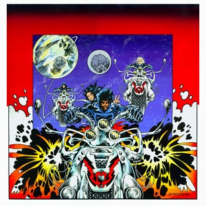 Thin Lizzy Remembering Print. Vintage, Retro, Pop, Album Art, Rock, Metal.