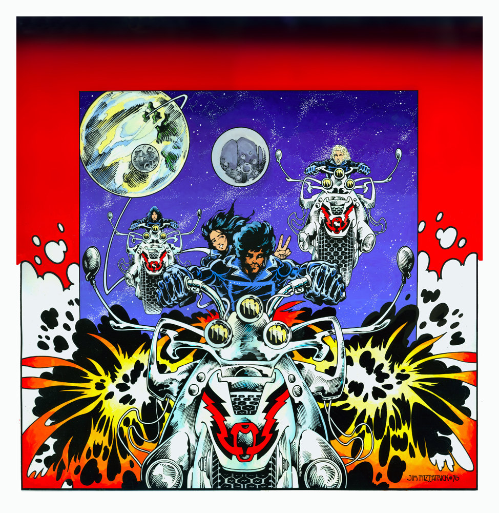 Thin Lizzy Remembering Print. Vintage, Retro, Pop, Album Art