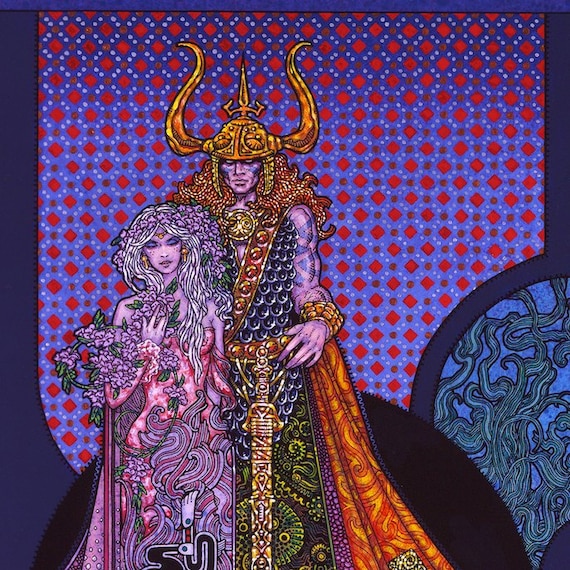 Celtic Irish Abstract Art Print by Jim Fitzpatrick 8x11 Etsy