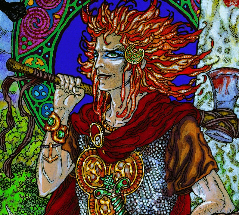 Irish Art CÚ CHULAINN, the Hound of Ulster.celtic, Irish, Ireland, Fine
