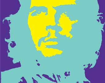 Viva Che 1968 Poster Print 36x24" Royal Purple Variation. Vintage Art, Pop Art, Retro, Fine Art Print, Che Guevara, Che Guevara Poster.