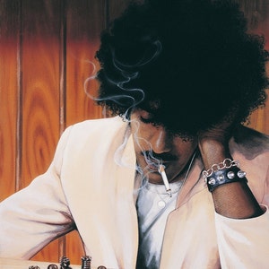 Philip Lynott Fatalistic Attitudes Album Art Print. Vintage Vinyl Art, Retro Art Print, Musician, Singer, Songwirter, Rockstar.