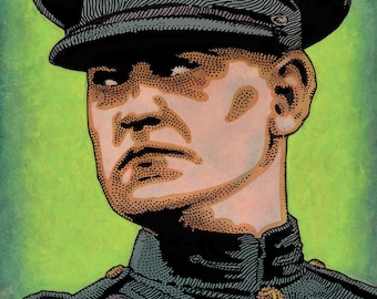 Michael Collins. Irish Revolutionary. Died in IRA Ambush 1922. by Jim FitzPatrick. Easter Rising, Easter1916, 1916 Rising, Irish, Ireland