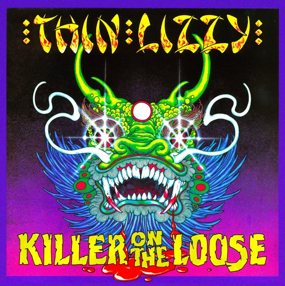 Thin Lizzy Killer on the Loose 1981 Print. Vintage, Retro, Pop
