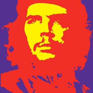 Viva Che 1968 Fine Art Print 36x24&quot; Red Variation. Fine Art, Pop art, Vintage Art, Retro, Che Guevara, Che Guevara Poster, Large Wall Art.