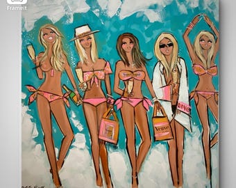 Print on Archival Paper 20” x 20” In Champagne We Trust by Robin Hiers