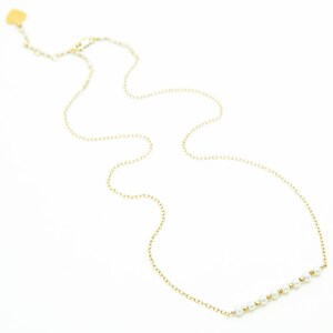 Pearls bar necklace