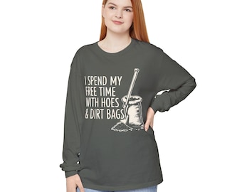Long Sleeve Confessions of a Plant Addict Unisex Garment-dyed T-Shirt