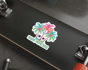 Kwajalein Three Palms Die-Cut Stickers
