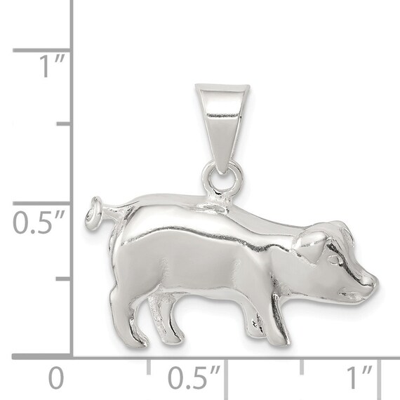 Sterling silver deals pig charm