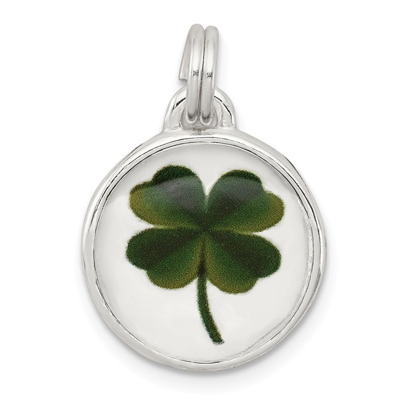 Sterling Silver Four Leaf Clover Charm New Pendant