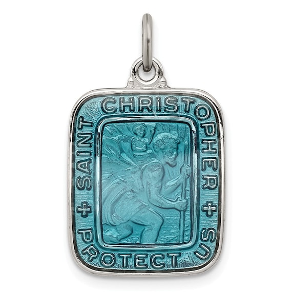 Square st christopher pendant online