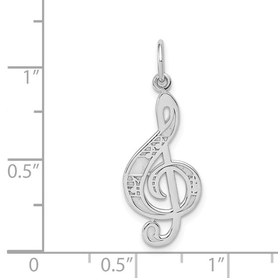 0.83 in x 0.39 in 14K White Gold Puppy Charm Pendant