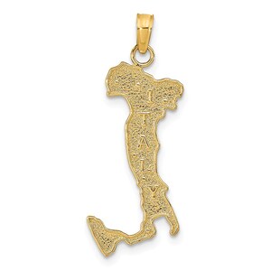 14K Italy Charm New Pendant Yellow Gold